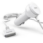 Hama 12/24V Car Charger For iPhone White
