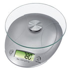 Keukenweegschaal zilver digitaal CR2032