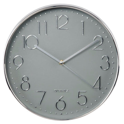 Hama Wandklok Elegance Ø 30 Cm Geluidsarm Zilver/Grijs