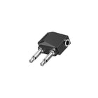 Hama Audio Adapter 2X 3.5mm Jack Plug Mono - 3.5mm Jack Socket Stereo