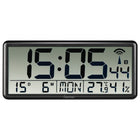 Hama Jumbo Digital Radio-Controlled Wall Clock Black