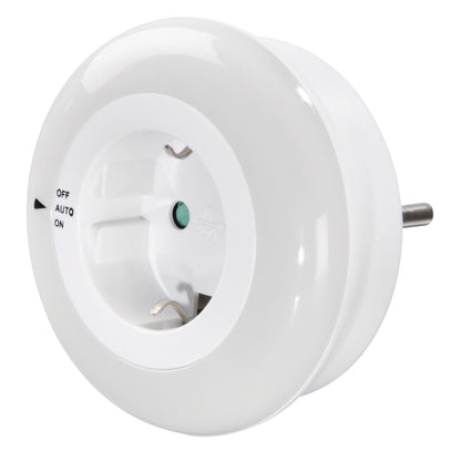 Hama Led-Nachtlampje Circle M. Geïntegr. Stopcont. Lichtsensor Aanraakbev.