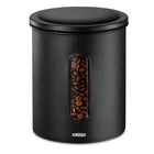 Koffieblik 500g zwart staal