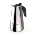Espressomaker 4 kopjes 200ml roestvrij staal inductie