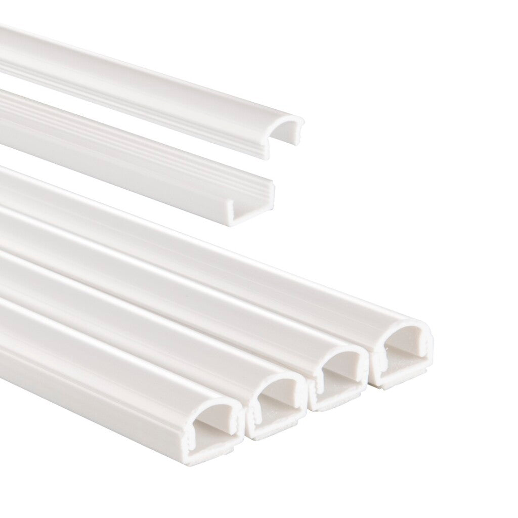 Hama Kabelgoot Zelfklevend Halfrond 100X1.1X1 Cm 4 Stuks Pvc/Wit