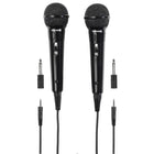 Microfoon karaoke set dynamisch zwart