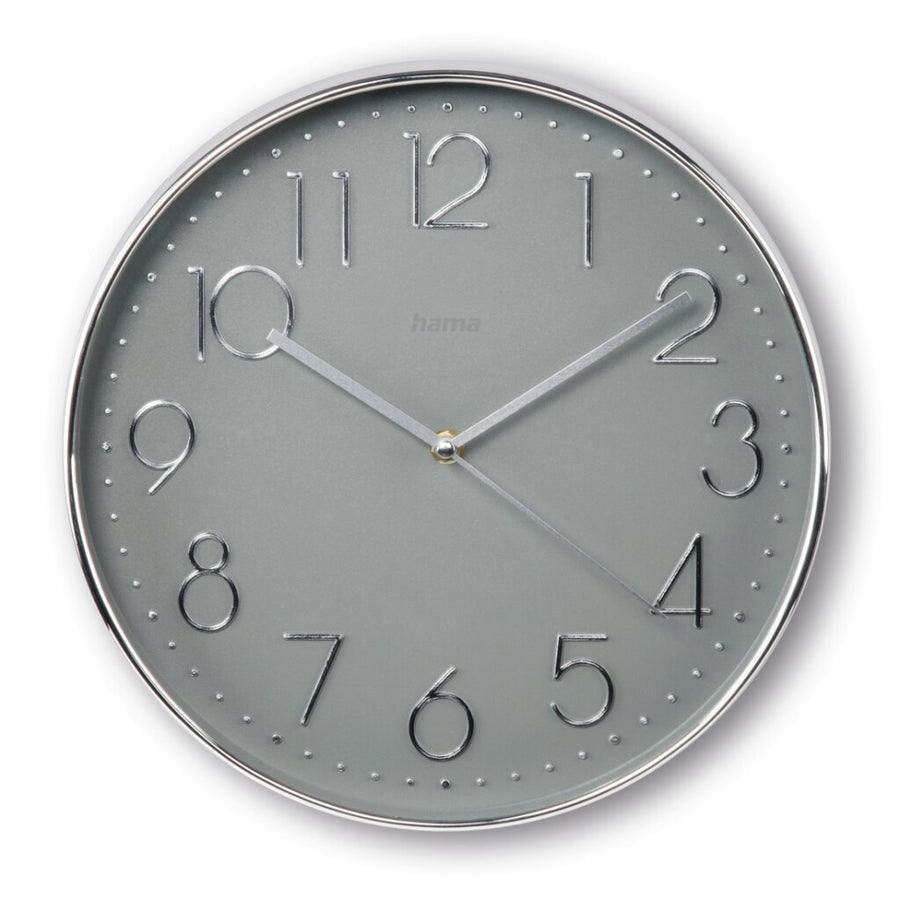 Hama Wandklok Corsica Tikt Niet 30 Cm Zilver/Grijs