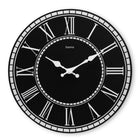 Wandklok 30 cm MDF zwart/wit