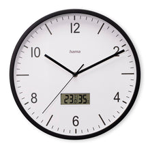 Hama Dcf Wandklok Lanzarote Tikt Niet + Thermometer En Hygrometer 35 Cm Zwart/Wit