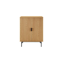 Ladekast 80x40x110 cm eiken houtfineer