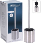 Bathroom Solutions Toilet Brush With Holder - Stainless Steel - 35cm