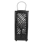 Windlicht 50 cm bamboe zwart