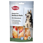 Honden snack runderhuid kip barbecue 12 cm 105 gr