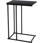 Bijzettafel 40x26x58 cm metaal zwart