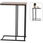 Bijzettafel 40x26x58 cm metaal hout