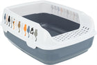 Kattenbak 48x35x20 cm paars wit