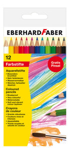 Aquarelpotloden 12 stuks met penseel