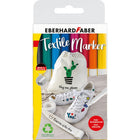 Textielmarkers 8 stuks met stencils