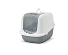 Savic Cat Litter Box Nestor Jumbo Cool Grey / White
