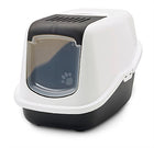 Savic Nestor White / Black Cat Litter Box