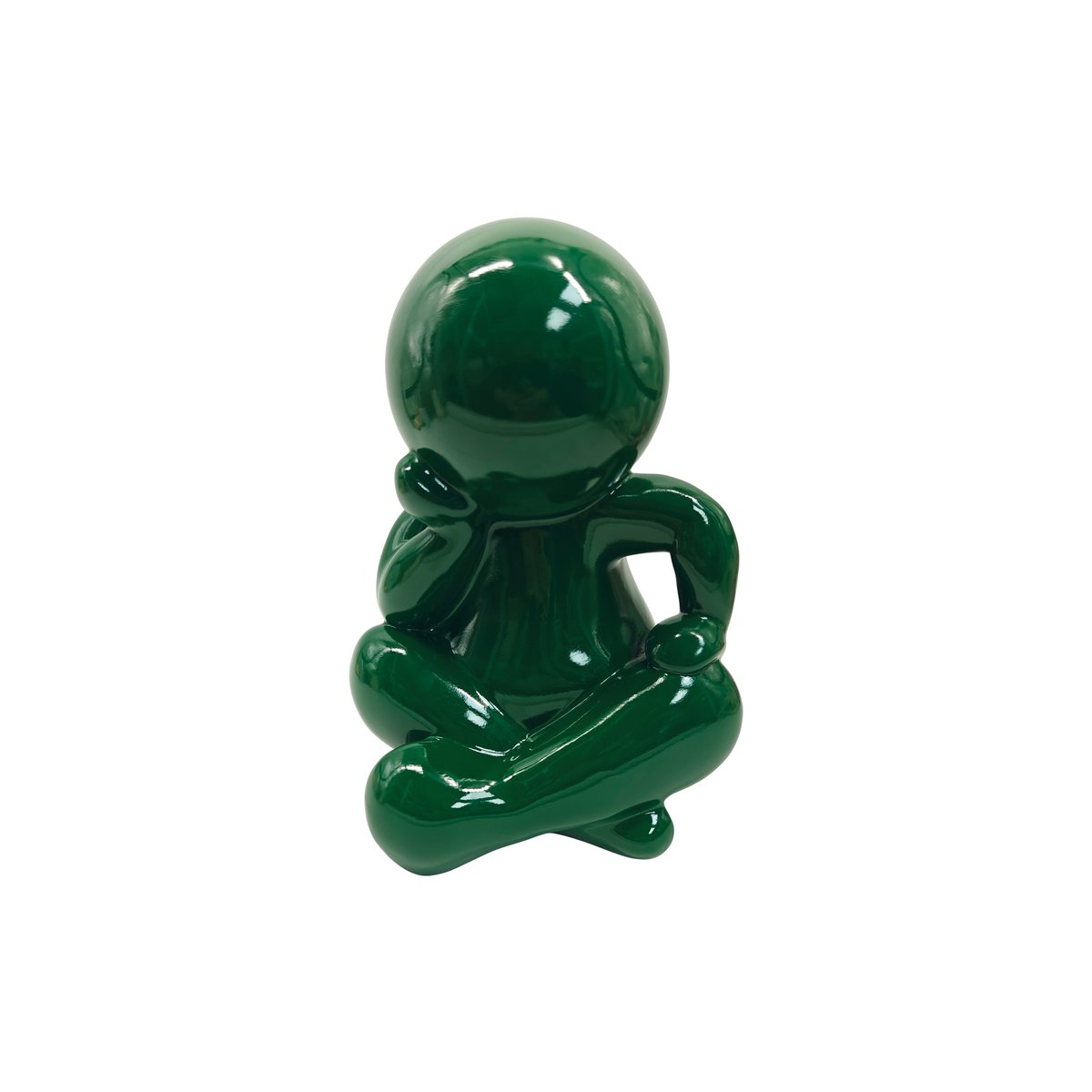 Standbeeld Amigo 35 cm groen polyresin