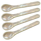 Parelmoeren lepels set van 4 11 cm