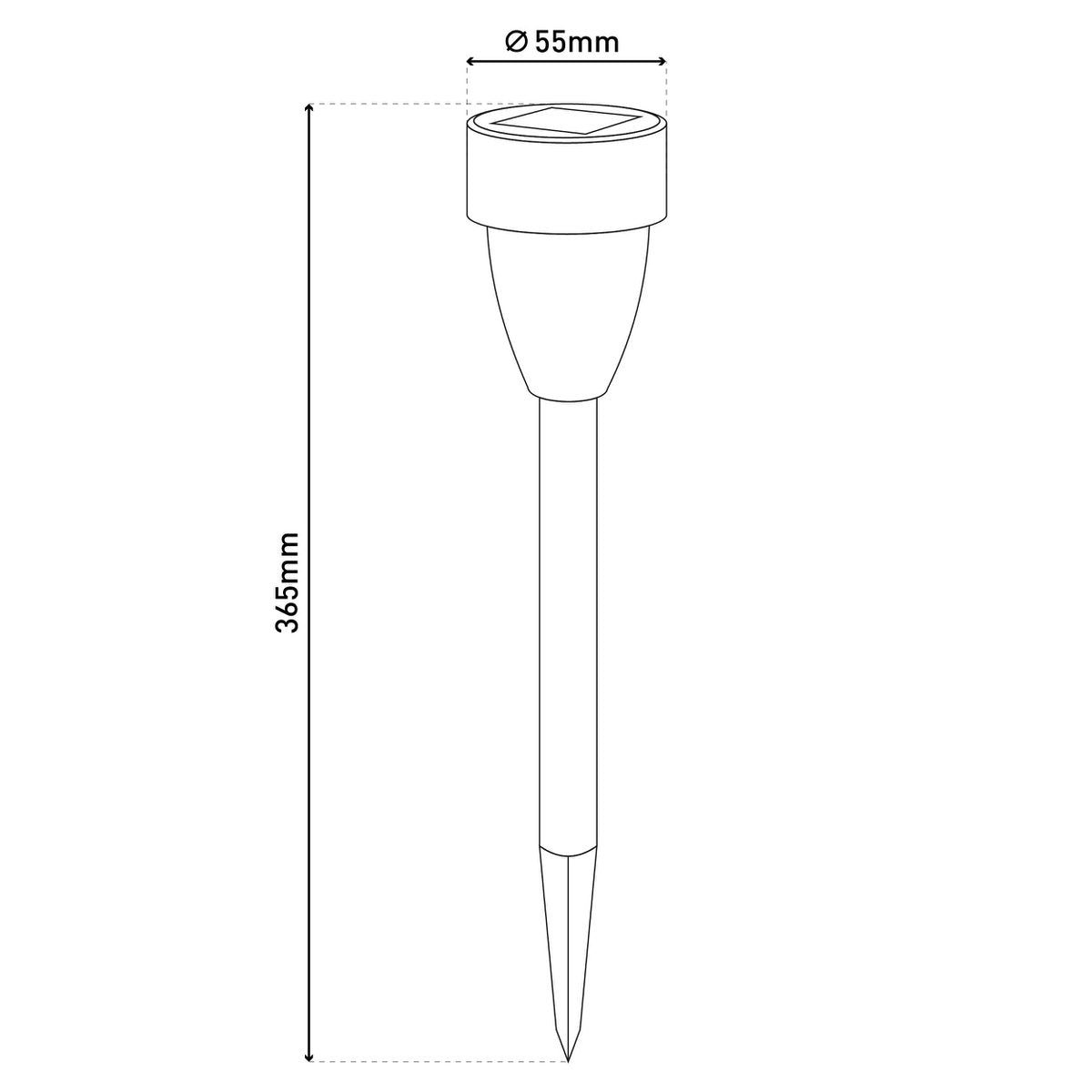 LED solar grondspots 6 stuks roestvrij staal
