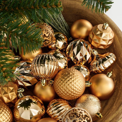 Christmas bauble set Copper