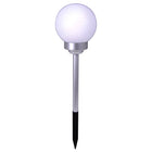 LED Outdoor Spherical Spike "Ball" D: 25 cm, plastic ground spike, white, with integrated LED