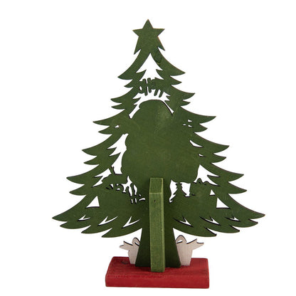 Christmas Decoration Figurine Christmas Tree 25x6x30 cm Green Wood