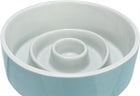 Trixie Slow Feeder Ceramic Grey / Blue