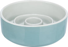 Trixie Voerbak Slowfeeding Keramiek Grijs / Blauw
