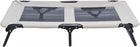 Hondenligbed stretcher 79x50x19 cm grijs zwart