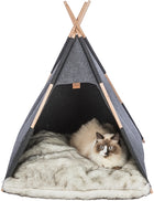 Katten Tipi 70x70x70 cm vilt antraciet