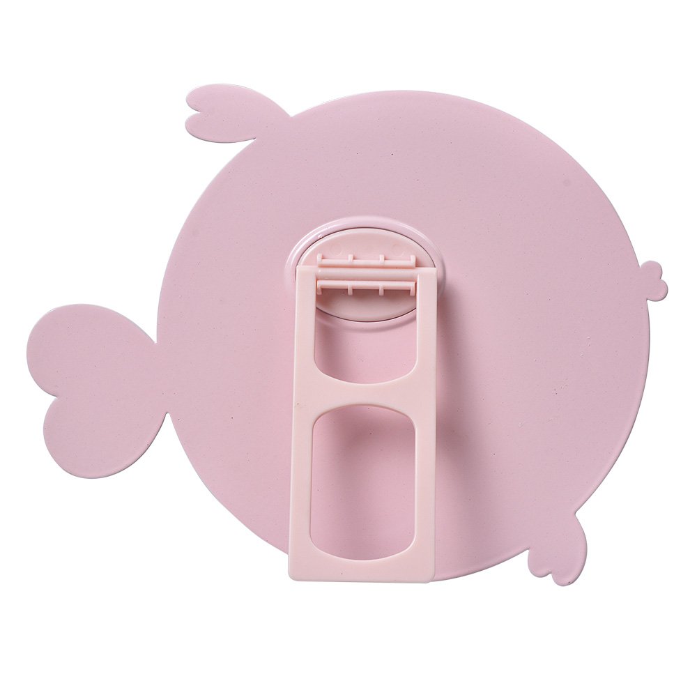Tafelspiegel vis roze metaal 21x20x4 cm