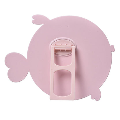 Tafelspiegel vis roze metaal 21x20x4 cm