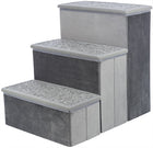 Hondentrap 34x50x45 cm grijs met opbergruimte