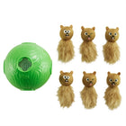 Hondenspeelgoed puzzelbal 16 cm groen