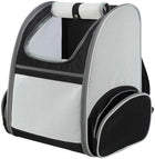 Trixie Dog Carrier Backpack Chloe Light Gray / Black