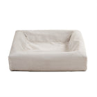 Hondenmand hoes 60x50x12.5 cm zand ribstof