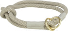 Hondenhalsband half-slip touw grijs 40x1 cm