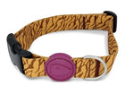 Honden halsband gerecycled 30-42x1,5 cm oranje
