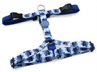 Hondentuig Morso gerecycled splash blauw 40-55 cm