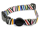 Honden halsband gerecycled 30-42x1,5 cm
