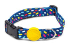 Honden halsband verstelbaar 30-42 cm paars gerecycled