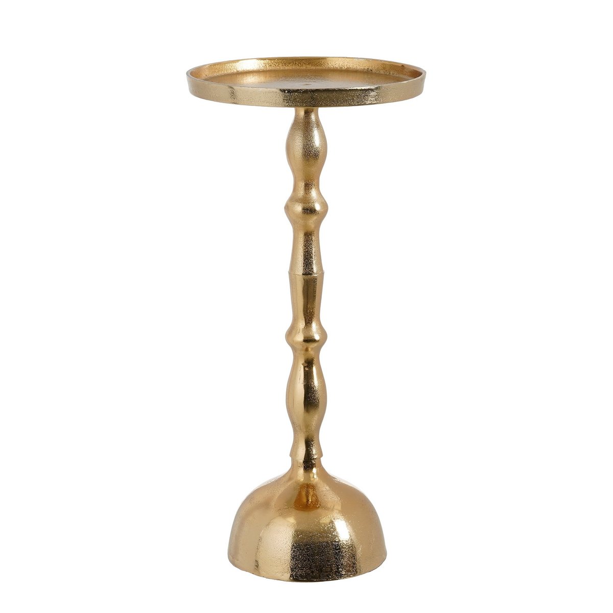 Bijzettafel Duco Ø25x54 cm goud gerecycled aluminium