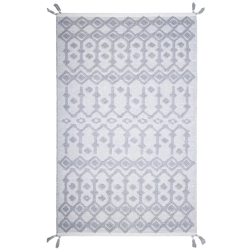 BLONDE GREY natural and ecru children's rug