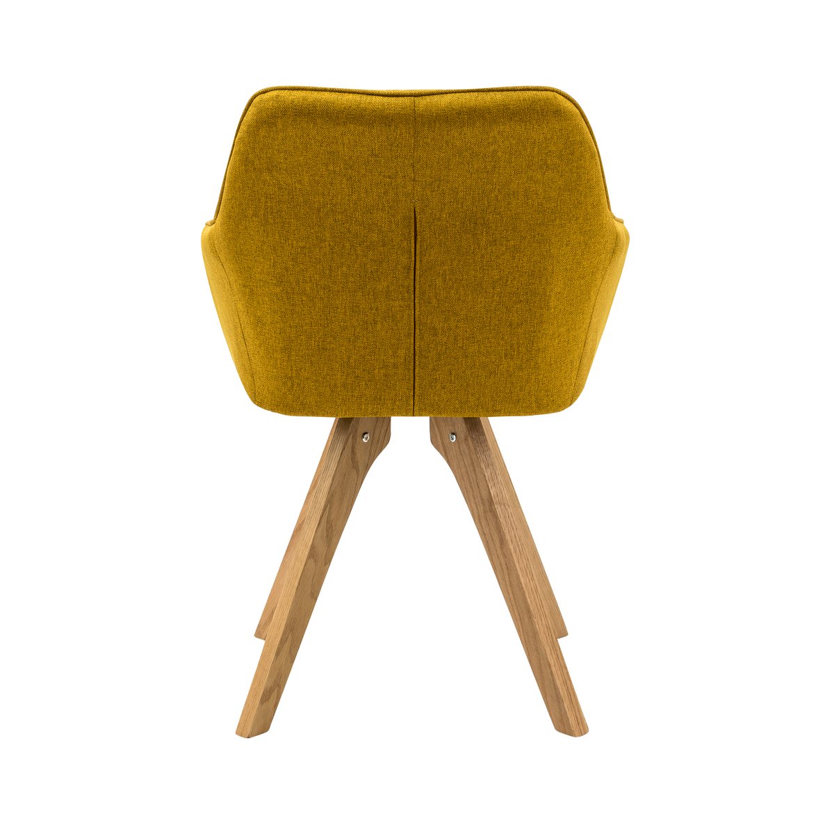 Eettafel 180x90 cm met 4 stoelen geel wit