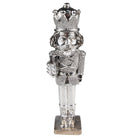 Christmas Decoration Nutcracker 16 cm Silver Polyresin