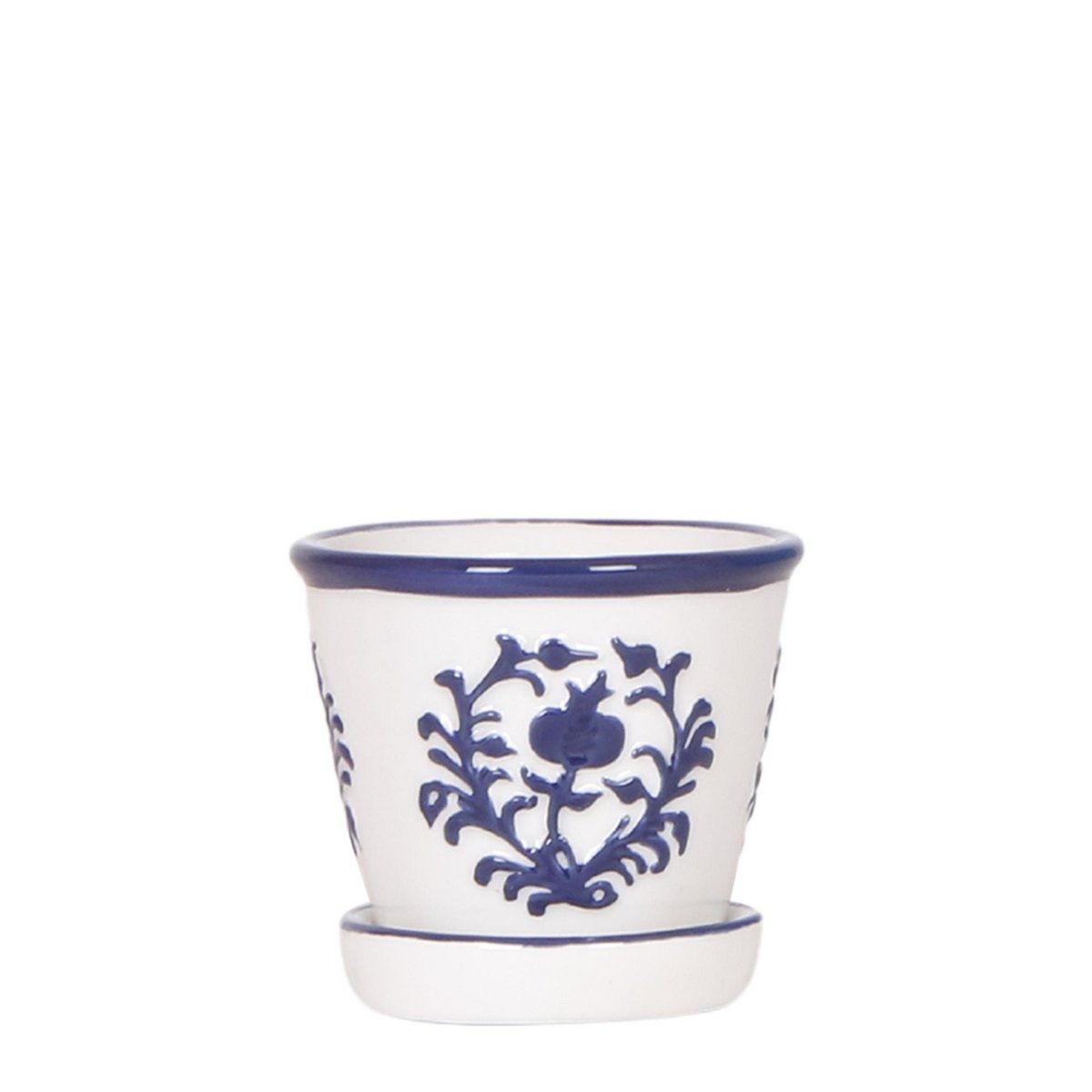 Plantenpot keramiek blauw Ø6 cm